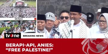 “FREE PALESTINE” Orasi Anies Bangkitkan Semangat Massa Aksi