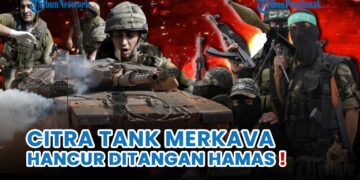 CITRA TANK MERKAVA HANCUR DI TANGAN HAMAS