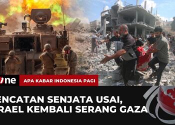 GENCATAN SENJATA USAI, ISRAEL KEMBALI SERANG GAZA