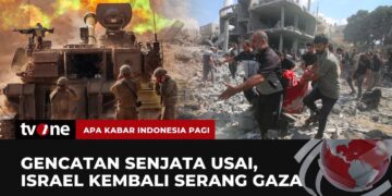 GENCATAN SENJATA USAI, ISRAEL KEMBALI SERANG GAZA