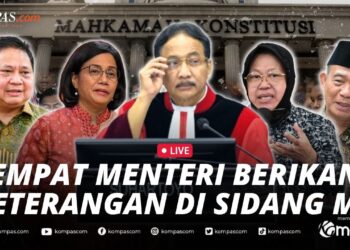 EMPAT MENTERI BERI KETERANGAN DI SIDANG SENGKETA PILPRES 2024