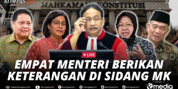 EMPAT MENTERI BERI KETERANGAN DI SIDANG SENGKETA PILPRES 2024