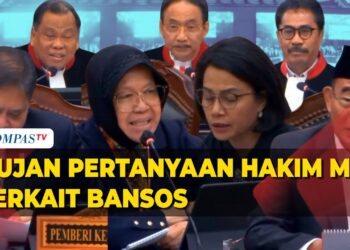 HUJAN PERTANYAAN HAKIM MK KE 4 MENTERI TERKAIT BANSOS