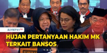 HUJAN PERTANYAAN HAKIM MK KE 4 MENTERI TERKAIT BANSOS