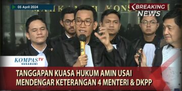TANGGAPAN KUASA HUKUM AMIN USAI MENDENGAR KETERANGAN 4 MENTERI