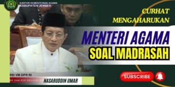 CURHAT MENTERI AGAMA RI tentang “KONDISI MADRASAH DIBANDING SEKOLAH”