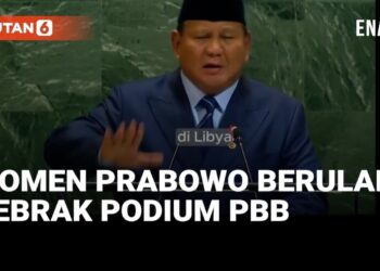 PIDATO PRESIDEN PRABOWO MENGGEBRAK PODIUM SIDANG UMUM PBB